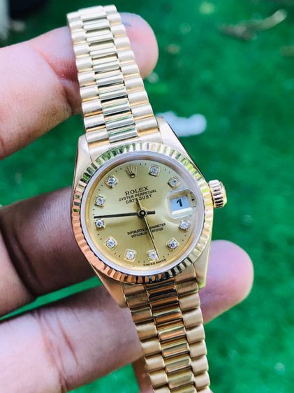 ROLEX OYSTER PERPETUAL DATEJUST 18k.Gold Dial (Lady) 69178
 รูปที่ 10