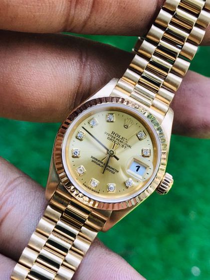 ROLEX OYSTER PERPETUAL DATEJUST 18k.Gold Dial (Lady) 69178
 รูปที่ 11
