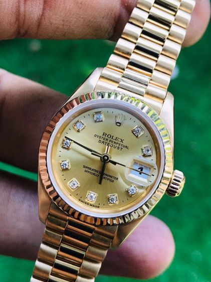 ROLEX OYSTER PERPETUAL DATEJUST 18k.Gold Dial (Lady) 69178
 รูปที่ 5