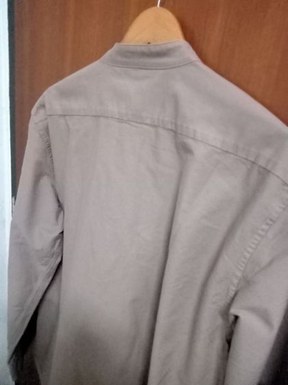 Muji Men's Long Sleeve Shirt size XL อก 44 ยาว 28 แขน 24 ไหล่กว้าง 7 นิ้ว เสื้อเชิ้ตชายแขนยาว กระดุมหน้า กระเป๋าที่อกซ้าย สภาพดีมาก รูปที่ 6