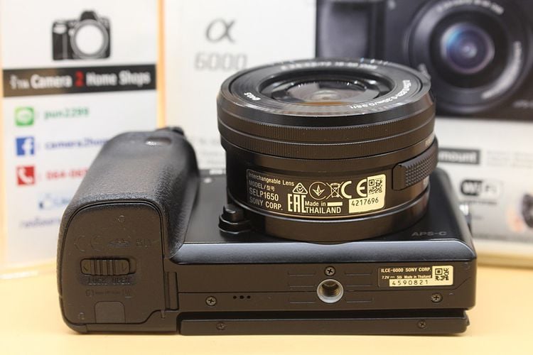 ขาย Sony A6000 + lens 16-50mm (สีดำ) อดีตประกันศูนย์ สภาพสวย ชัตเตอร์ 9,156 เมนูไทย อุปกรณ์ครบกล่อง จอติดฟิล์มแล้ว  รูปที่ 9