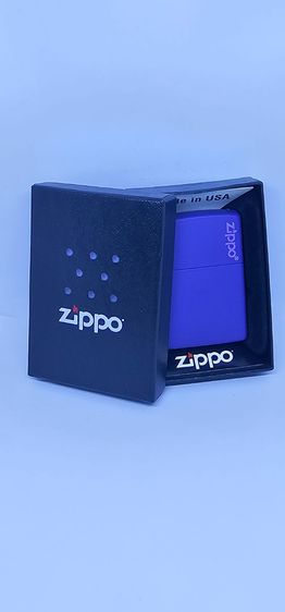 Zippo purple matte logo zippo vintage classic รูปที่ 12