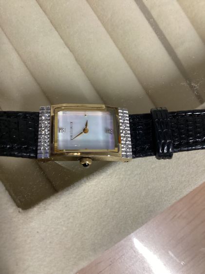 📌นาฬิกา"เพชรเเท้" เเบรนด์Kimijima Diamond lady Quartz watch นาฬิกาแบรนด์ดัง กระเป๋า จากญี่ปุ่น เพชรแท้ 12 เม็ด น้ำสวย เดิมๆ  เดินปกติ   รูปที่ 6