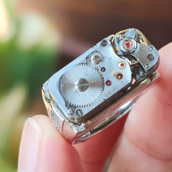 แหวนทำจากเครื่องนาฬิกา Seiko งาน DIY ไม่ลอกไม่ดำปรับขนาดได้ รูปที่ 2