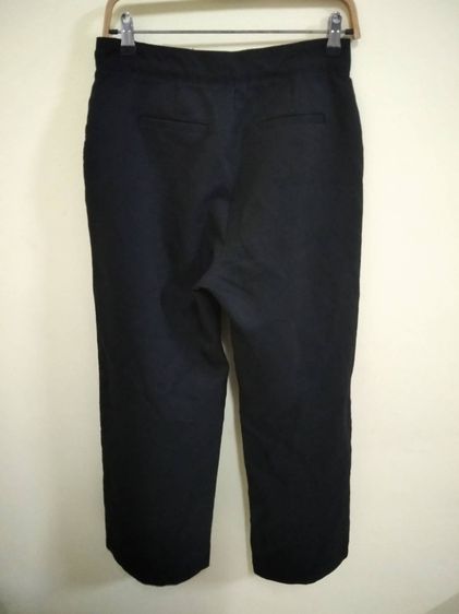 กางเกงขายาวสแลคสีดำ  hotping เกาหลี รอบเอว 31 ยาว 39.5 สภาพดีไม่มีขาด รูปที่ 2