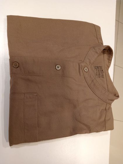 Muji Men's Long Sleeve Shirt size XL อก 44 ยาว 28 แขน 24 ไหล่กว้าง 7 นิ้ว เสื้อเชิ้ตชายแขนยาว กระดุมหน้า กระเป๋าที่อกซ้าย สภาพดีมาก รูปที่ 16
