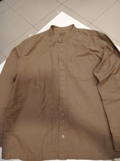 Muji Men's Long Sleeve Shirt size XL อก 44 ยาว 28 แขน 24 ไหล่กว้าง 7 นิ้ว เสื้อเชิ้ตชายแขนยาว กระดุมหน้า กระเป๋าที่อกซ้าย สภาพดีมาก รูปที่ 11