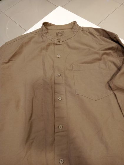 Muji Men's Long Sleeve Shirt size XL อก 44 ยาว 28 แขน 24 ไหล่กว้าง 7 นิ้ว เสื้อเชิ้ตชายแขนยาว กระดุมหน้า กระเป๋าที่อกซ้าย สภาพดีมาก รูปที่ 12