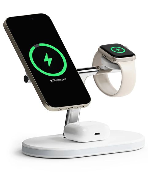 Ringke 3-in-1 Wireless Charger Stand แม่เหล็ก (Apple MagSafe Certified) มีไฟ LED Ambient Light ที่ชาร์จไร้สาย รูปที่ 2