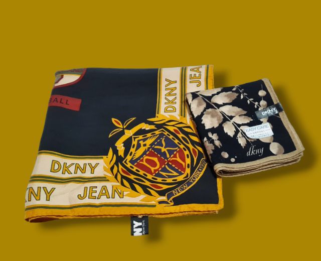 🦆ผ้าพันคอsilk DKNY รูปที่ 6