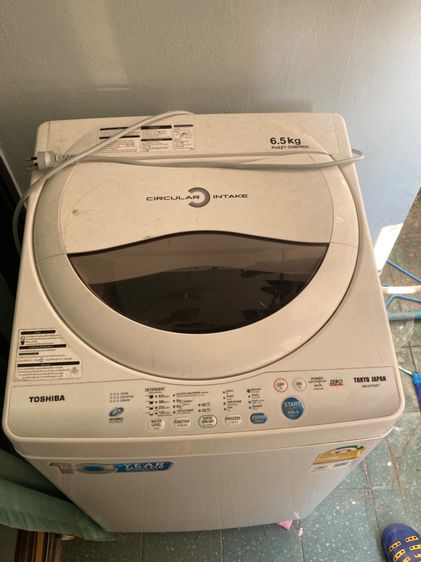 เครื่องซักผ้า Toshiba 6.5 kg สภาพดี ใช้งานแค่ 1 ปี