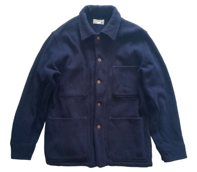 Gaijin 
military 
indigo blanket
vtg chore jacket 
by Blue Blue Japan
🔴🔴🔴 รูปที่ 1