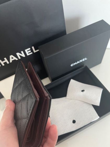 Like New Chanel Bifold Short Wallet Microship ปี 2023 อปก ครบ + สำเนาใบเสร็จ รูปที่ 9