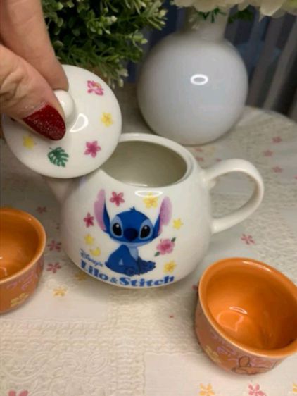 ชุดกาใส่ชา พร้อม จอกชา Lilo Stitch น่ารัก น่าสะสม สินค้านำเข้าจากญี่ปุ่น รูปที่ 5