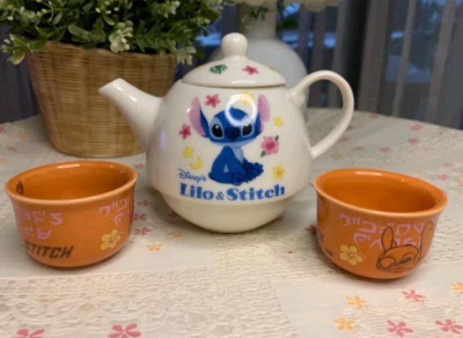 ชุดกาใส่ชา พร้อม จอกชา Lilo Stitch น่ารัก น่าสะสม สินค้านำเข้าจากญี่ปุ่น รูปที่ 3