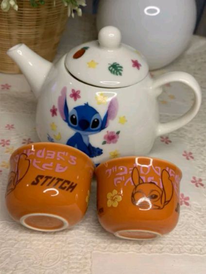 ชุดกาใส่ชา พร้อม จอกชา Lilo Stitch น่ารัก น่าสะสม สินค้านำเข้าจากญี่ปุ่น รูปที่ 2