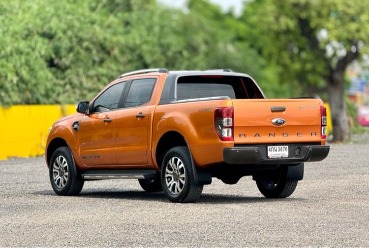 Ford Ranger 2015 Pickup ดีเซล ไม่ติดแก๊ส เกียร์อัตโนมัติ ส้ม รูปที่ 4