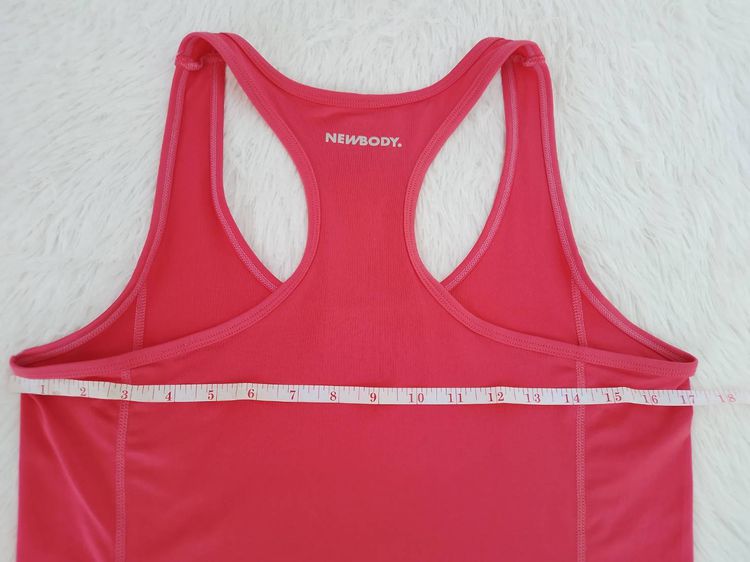 เสื้อกีฬา เสื้อใส่วิ่ง ผู้หญิง NewBody เฉดสี Red Magenta ผ้ายืด ไซส์ L รูปที่ 5