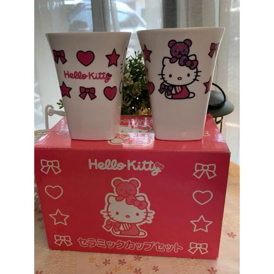 Hello Kitty แก้วเซรามิกเนื้อดี เซ็ตคู่จากญี่ปุ่น รูปที่ 3