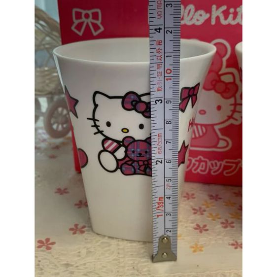 Hello Kitty แก้วเซรามิกเนื้อดี เซ็ตคู่จากญี่ปุ่น รูปที่ 5