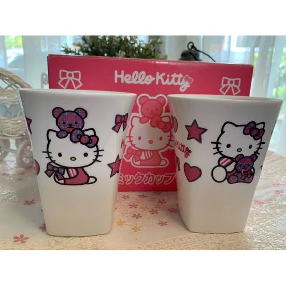 Hello Kitty แก้วเซรามิกเนื้อดี เซ็ตคู่จากญี่ปุ่น รูปที่ 4