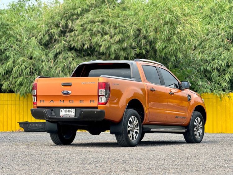 Ford Ranger 2015 2.2 Hi-Rider Wildtrak Pickup ดีเซล ไม่ติดแก๊ส เกียร์อัตโนมัติ ส้ม รูปที่ 4