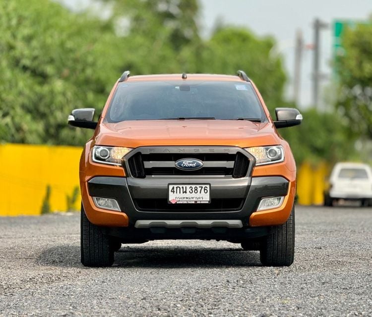 Ford Ranger 2015 2.2 Hi-Rider Wildtrak Pickup ดีเซล ไม่ติดแก๊ส เกียร์อัตโนมัติ ส้ม รูปที่ 2