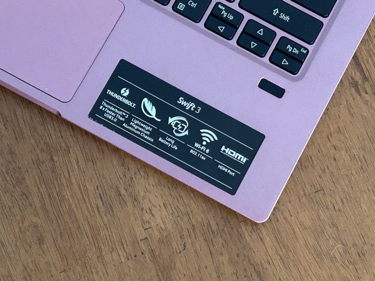 (3425) Notebook Acer Swift3 SF314-57-38N7 Pink SSD ทำงานไวสแกนนิ้ว 6,990 บาท รูปที่ 8