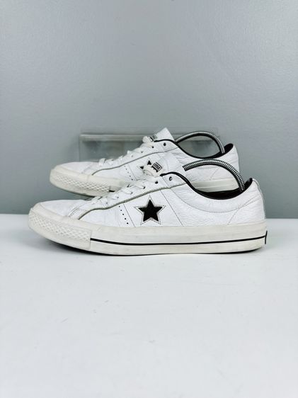 รองเท้า Converse Sz.12us46.5eu30cm รุ่นOne Star Plimsolls สีขาว Upperหนังแท้ สภาพสวยดีมาก ไม่ขาดซ่อม ใส่เที่ยวหล่อสุด รูปที่ 9