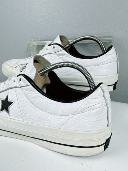 รองเท้า Converse Sz.12us46.5eu30cm รุ่นOne Star Plimsolls สีขาว Upperหนังแท้ สภาพสวยดีมาก ไม่ขาดซ่อม ใส่เที่ยวหล่อสุด รูปที่ 10