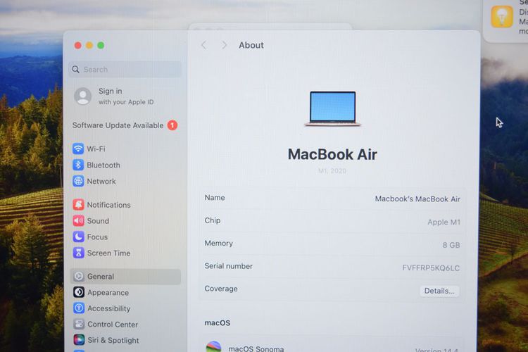ขายด่วน  MacBook Air (13-inch M1 2020) Retina สี Gold ไร้ตำหนิ ศูนย์ไทย ราคาเบาๆ รูปที่ 5