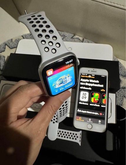 Apple Watch SE Gen NiKE  GPS 40mm สีsilverมือ2สภาพสวยดีสายแท้ครบกล่อง รับเทินรับบัตรเครดิตจ้า รูปที่ 5
