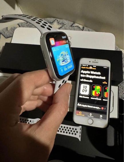 Apple Watch SE Gen NiKE  GPS 40mm สีsilverมือ2สภาพสวยดีสายแท้ครบกล่อง รับเทินรับบัตรเครดิตจ้า รูปที่ 7