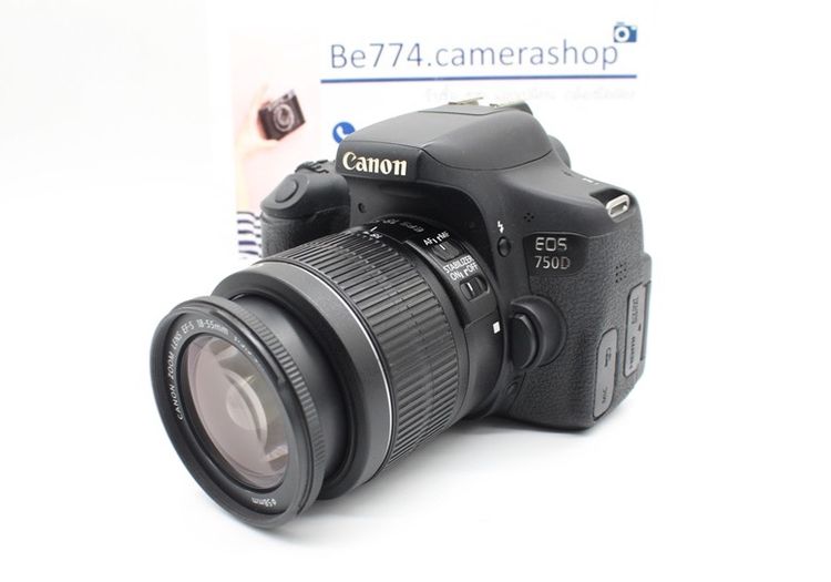 ขาย Canon EOS 750D lens 18-55 IS II พร้อม Hood เมนูไทย อุปกรณ์พร้อมกระเป๋า ใช้งานปกติ รูปที่ 2