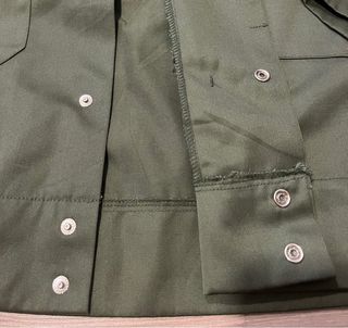 Vintage Jacket วินเทจแจ๊คเก็ตสีเขียวเข้ม (M)-6