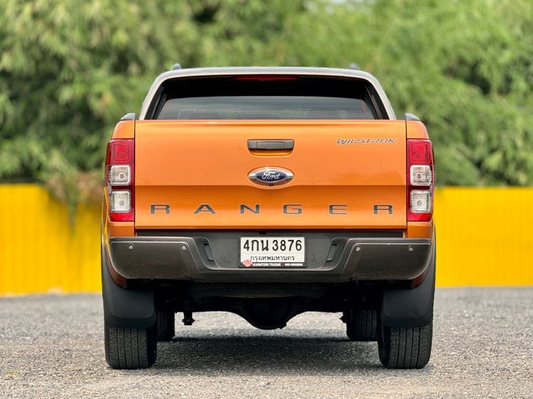 Ford Ranger 2015 2.2 Hi-Rider Wildtrak Pickup ดีเซล ไม่ติดแก๊ส เกียร์อัตโนมัติ ส้ม รูปที่ 4