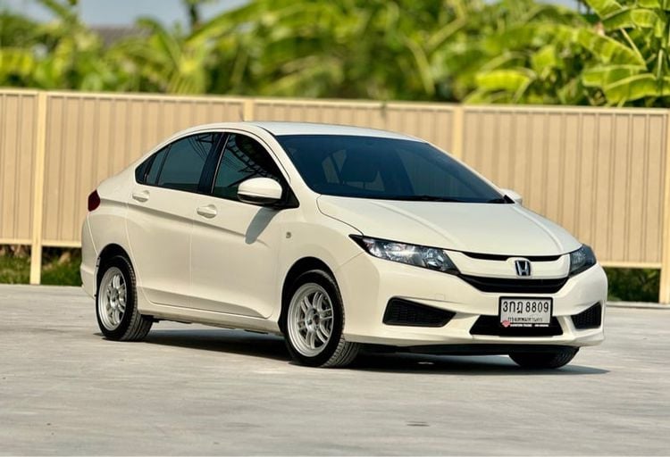 Honda City 2014 1.5 S i-VTEC Sedan เบนซิน ไม่ติดแก๊ส เกียร์อัตโนมัติ ขาว