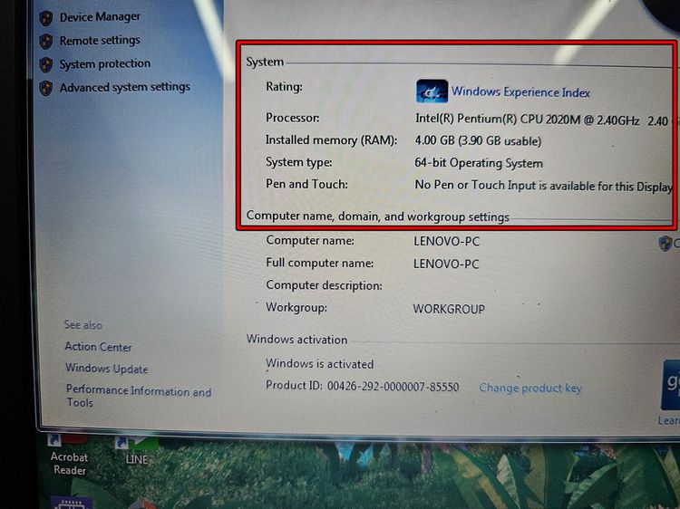ขาย Notebook Lenovo G400 Pentium 2020M RAM 4 HDD 320 มือ2 สภาพดี 2500 บาท ครับ รูปที่ 11