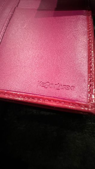 YSL pink  long wallet Yves Saint Laurent กระเป๋าสตางค์ใบยาว สีชมพู รูปที่ 4