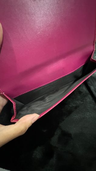 YSL pink  long wallet Yves Saint Laurent กระเป๋าสตางค์ใบยาว สีชมพู รูปที่ 8