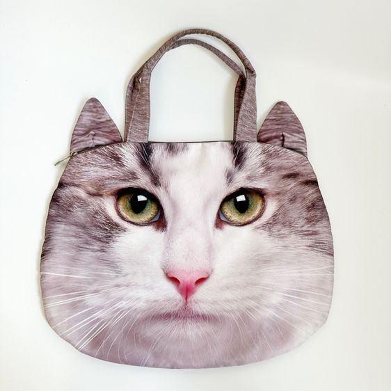 กระเป๋าถือผ้าหน้าน้องแมว รูปที่ 2