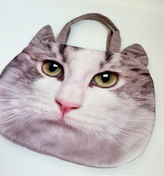 กระเป๋าถือผ้าหน้าน้องแมว รูปที่ 3