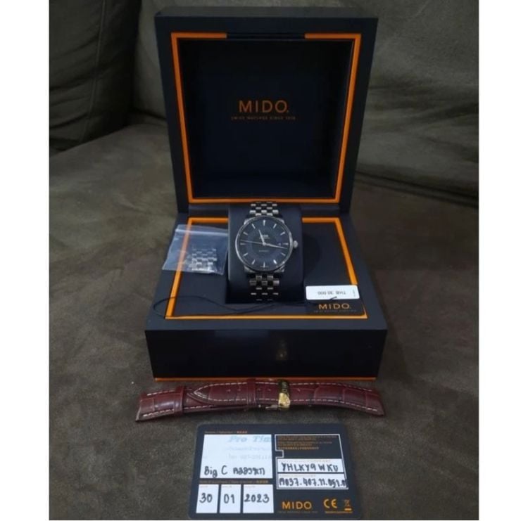 นาฬิกา MIDO Automstic รุ่น CALIBER80 สภาพนางฟ้า พร้อมสาย หนัง ยังไม่เคย ใช้งาน รับประกัน ศูนย์ 2 ปี รูปที่ 6