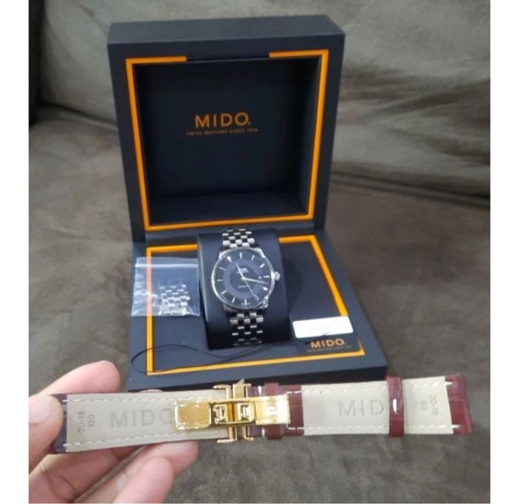 นาฬิกา MIDO Automstic รุ่น CALIBER80 สภาพนางฟ้า พร้อมสาย หนัง ยังไม่เคย ใช้งาน รับประกัน ศูนย์ 2 ปี รูปที่ 3