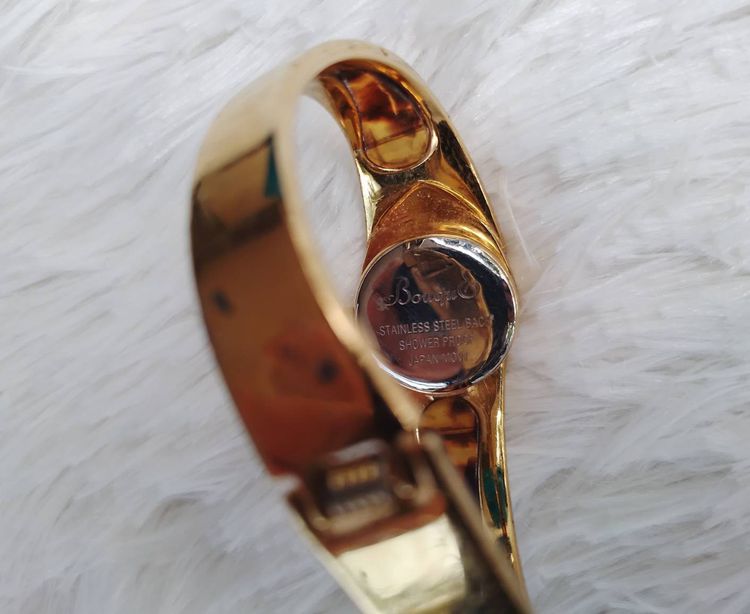 นาฬิกาญี่ปุ่น Bouquet แบบกำไลข้อมือ สีทอง สไตล์วินเทจ ขายเป็นอะไหล่ หรือ เพื่อซ่อม รูปที่ 3
