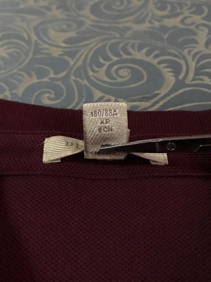Burberry Brit Embroidered Logo Burgundy Polo XS 4061237 รูปที่ 6