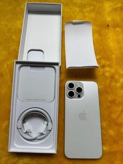 iPhone 15 Pro Max256GB-สีขาวใหม่จริง รูปที่ 6