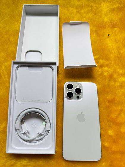 iPhone 15 Pro Max256GB-สีขาวใหม่จริง รูปที่ 3