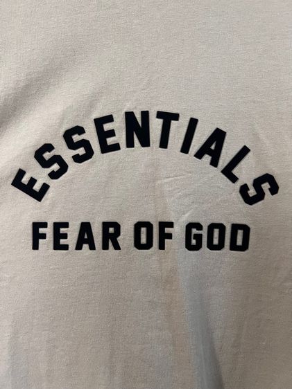 essentials fear of god tee ss23 beige  รูปที่ 5