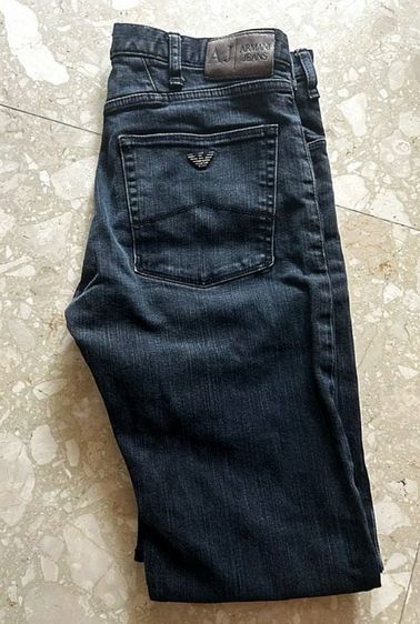 armani​ jeans​ เอว​ 32-33​ ยาว​ 42​ แลายขากว้าง​ 7​ นิ้ว​ สีน้ำเงินเข้ม​ สวย​ สะอาด​ ไม่มีตำหนิ​ ผ้ายืเครับ รูปที่ 1